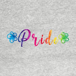 Gay Pride Rainbow Flower T-Shirt